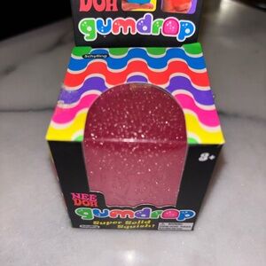 Nee Doh Gumdrop Super Solid Squish - Pink Glitter